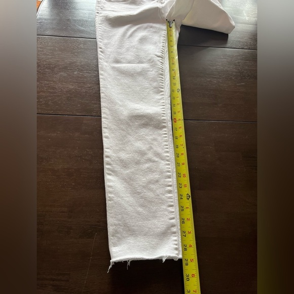 J. Crew Toothpick skinny White Jeans women’s 31 w 29”inseam Raw Hem  Classic - Picture 10 of 14